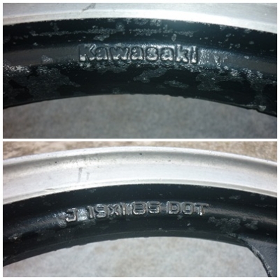 ล้อแม็กอลู 19/185 ของ KAWASAKI แท้