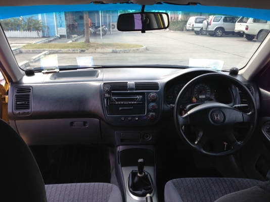 ขาย Civic Es 2001 EXI เกียร์ออโต้ ไม่เคยติดแก๊ส โช๊คTein Flex สมบรูณ์ทุกระบบ