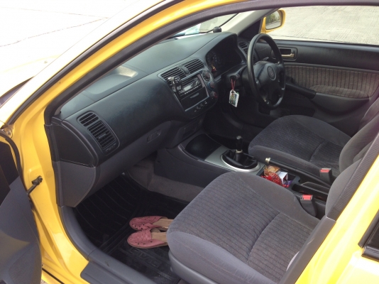 ขาย Civic Es 2001 EXI เกียร์ออโต้ ไม่เคยติดแก๊ส โช๊คTein Flex สมบรูณ์ทุกระบบ
