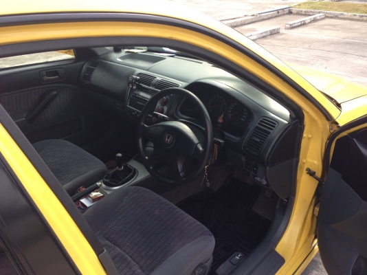 ขาย Civic Es 2001 EXI เกียร์ออโต้ ไม่เคยติดแก๊ส โช๊คTein Flex สมบรูณ์ทุกระบบ