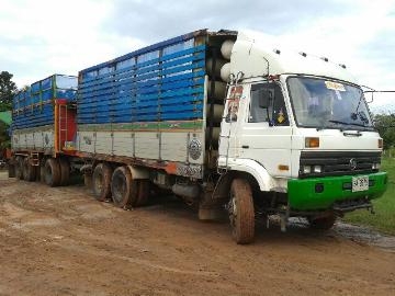 ขายรถ Nissan CMW430 290 แรงม้า NGV100\% ดั๊มอลูมิเนียมแม่ลูก ลูก 3 เพลา 1,680,000 บาท ต่อรองกันได้ 081-2661830 มนตรี