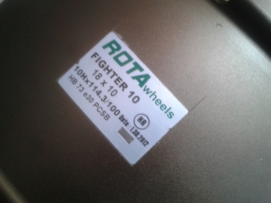 ล้อCE28สีBRน้ำตาลไหม้(งานROTA)18"ใส่ 5รู 100x114หน้า9.5"/หลัง10" ET30(ไม่มีแตกร้าว! สภาพสวยจัด !) 16,500.-