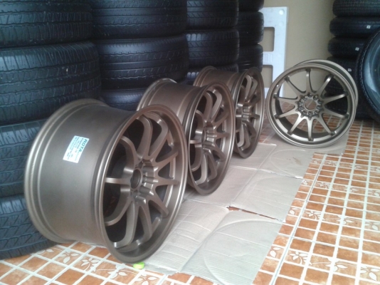 ล้อCE28สีBRน้ำตาลไหม้(งานROTA)18"ใส่ 5รู 100x114หน้า9.5"/หลัง10" ET30(ไม่มีแตกร้าว! สภาพสวยจัด !) 16,500.-