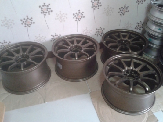 ล้อCE28สีBRน้ำตาลไหม้(งานROTA)18"ใส่ 5รู 100x114หน้า9.5"/หลัง10" ET30(ไม่มีแตกร้าว! สภาพสวยจัด !) 16,500.-