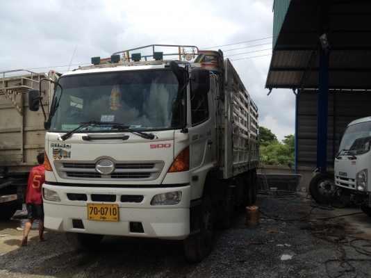 ้HINO MEGA GY 380 hp 12 ล้อ กระบะบรรทุกไม่ดั้ม ลูก 3 คาน