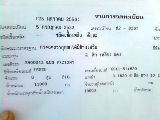 ขาย สิบล้อROCKY 210 สองเพลาดั้ม