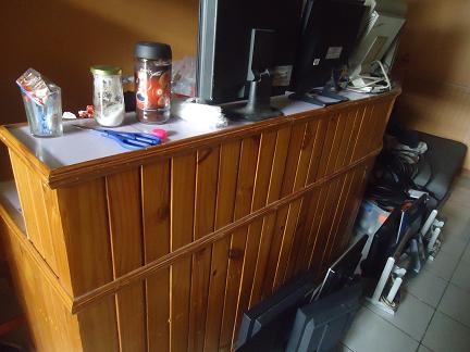 ขายเค้าเตอร์ร้านกาแฟ-ขายของ 6500 บาท ทำมาจากไม้ 0800704675 คุณติ๊ก