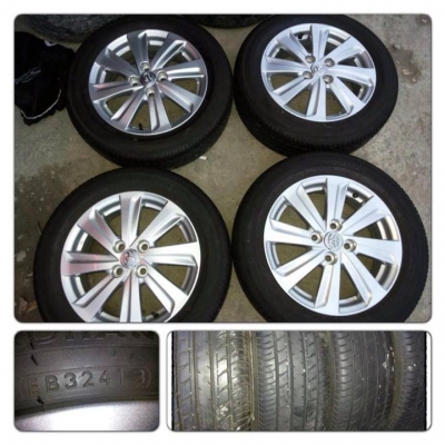 ขายล้อแม็กป้ายแดงToyota New Vios 2013 ขอบ 15ยางปี 13 ราคา 12,900 บ.