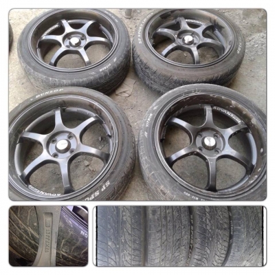 ขายแม็กมือ2ลายAdvan RG-D ขอบ17 4รู100 + ยาง10-12 ราคา 10,900 บาท