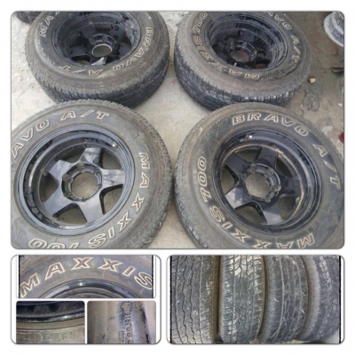 ขายแม็กมือ2 BRADLEY V 16 X 8 6 รู / 139.7 + ยางปี12 ราคา 16,500 บาทถูก