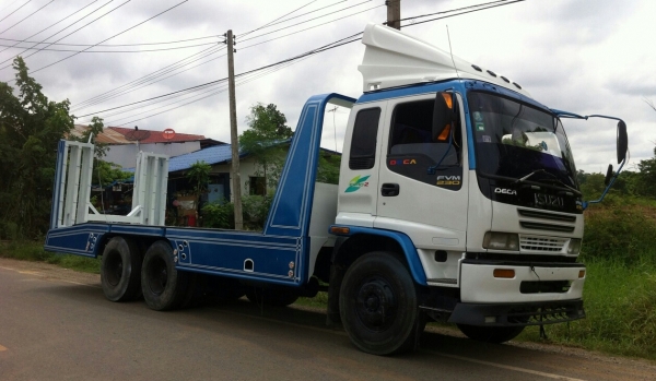 ISUZU DECA 195 Hp เทรลเลอร์บรรทุกรถเกี่ยวสวยๆมาอีกแล้ว (ทีมงานรถคุณภาพ)