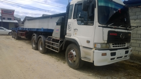 ด่วน..!!!..หัวลากโปรเฟียHINO FM2P 360แรง+หางพื้นไม้3คานแท้ ช.ทวื...