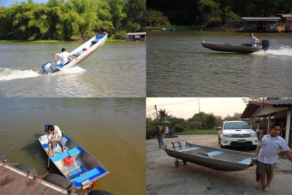 เรืออลูมิเนียมท้องแบน กู้ภัย ท้องวี ราคาถูก จากโรงงาน