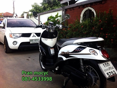 yamaha fino สีขาวดำปี2556 yamaha fino สีขาวดำปี2556