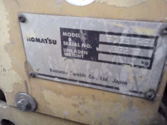ขายรถโฟคลิฟต์KOMATSUขนาด3.5ตันพร้อมใ้ช้งาน