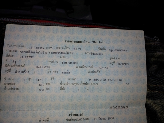 ขาย รถกะป้อ ไดฮัทสุ ทะเบียนแท้ ลดราคา 58,000 บาท