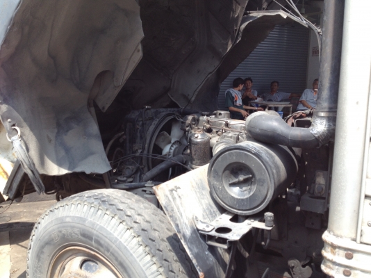 ขาย6ล้อใหญ่ MITSUBISHI FK455 เครือง 6D14ปี 37 ตู้แห้ง 7.2 เมตรทุกอุปกรณ์คอมมาก่อน