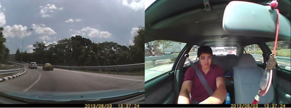 กล้องติดรถยนต์ แบบ 2 กล้อง R 300 กล้องติดรถยนต์ แบบ 2 กล้อง R 300