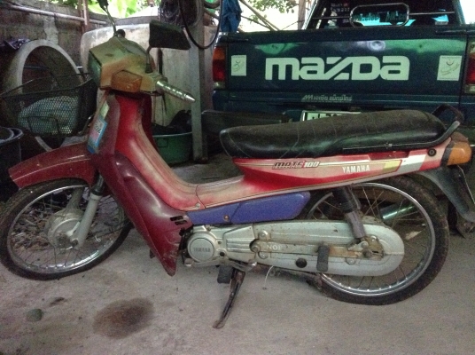 yamaha mate100 ใช้งานได้ปกติ ทะเบียนขาด2เดือน 5000บาทสู้ได้เท่าไหร่ ก็ต่อรองมา ส่งได้ทุกจังหวัดคับ