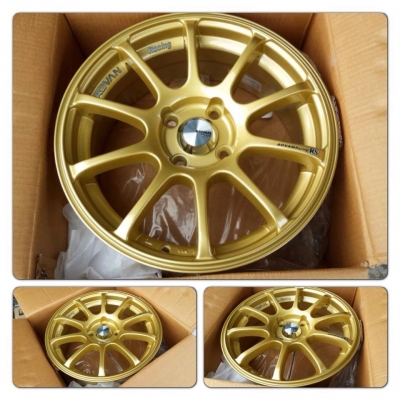 ขายล้อแม็กใหม่100\% ลาย Advan RS ขอบ15 4 รู100 ราคา 8,900 บาท พร้อมใส่ ของแถมเพียบ