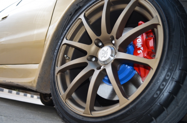 ขายล้อ KR แท้ Japan ขอบ 17 หน้า8 หลัง9 พร้อมยาง 16,000+เศษล้อลายดาว ขอบ13 - 4รู 110 วงเดียว  500