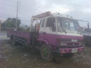 ขายอีซุร็อกกี้ติดเครน 3.5 ตันยาว 7เมตร 195แรง รถประกอบ