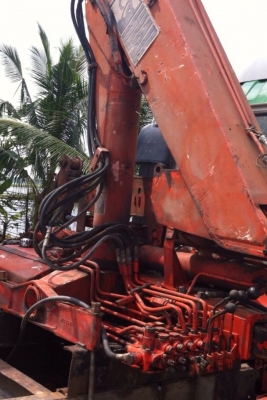 ขายเครน  เครนติดรถ 3   ตัน พับใช้งานน้อย  087-786-4923