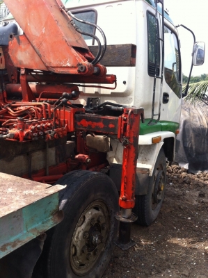 ขายเครน  เครนติดรถ 3   ตัน พับใช้งานน้อย  087-786-4923