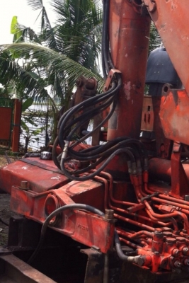 ขายเครน  เครนติดรถ 3   ตัน พับใช้งานน้อย  087-786-4923