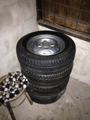 ขายกะทะล้อรถ ขอบ 13 4รู100 พร้อมยาง 4วง โส กทม