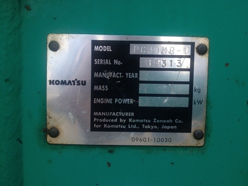 ...ขายรถแบคโฮ KOMATSU PC30 MR (PC 30-9) *** ปั้มนิ้ว*** แทร็คเหล็ก เครื่องแรง เอวแน่น s/n 14313 นำเข