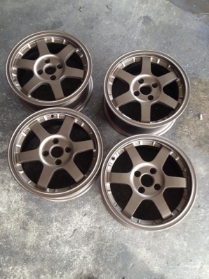 ขายล้อTE37 ขอบ15 กว้าง6.5 4/100 ถูกๆครับ 6300