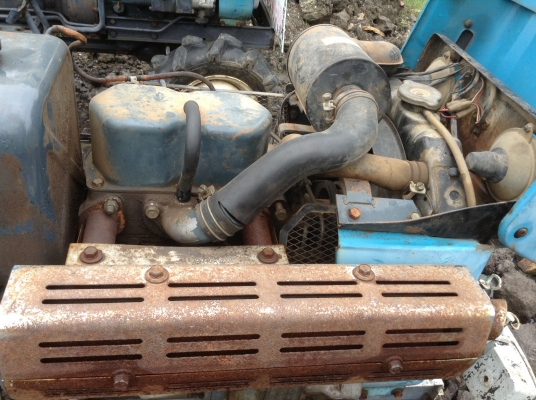 รถไถนานั่งขับหรือรถพรวนดินนั่งขับ Mitsubishi D1300 1เพลา 14แรง