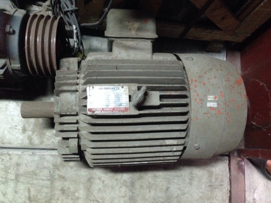 ขายมอเตอร์ Tatung 25 HP. 950 RPM. 380 V สภาพสวย วิ่งนิ่ม พร้อมใช้งาน