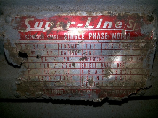 ขายมอเตอร์ 5 แรง ไฟบ้าน เฟสเดียว &ldquo;มิตซูบิชิ&rdquo;