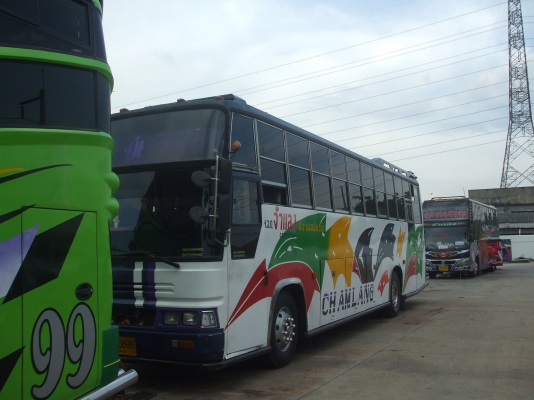 รถบัสพัดลม 12 เมตร Benz สีขาว