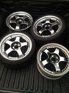 ขายล้อS1C แท้ญี่ปุ่น ขอบ18 5/114 กว้าง8.5 ถูกๆครับ