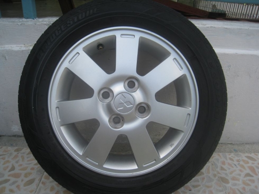 ขายล้อแม็กเดิม MITSUBISHI MIRAGE 14" 4/100+ ยางปี 12 (081-3747940)
