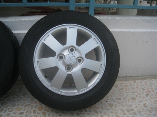 ขายล้อแม็กเดิม MITSUBISHI MIRAGE 14" 4/100+ ยางปี 12 (081-3747940)