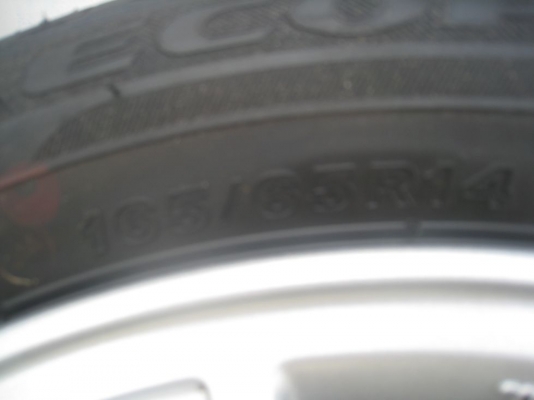 ขายล้อแม็กเดิม MITSUBISHI MIRAGE 14" 4/100+ ยางปี 12 (081-3747940)