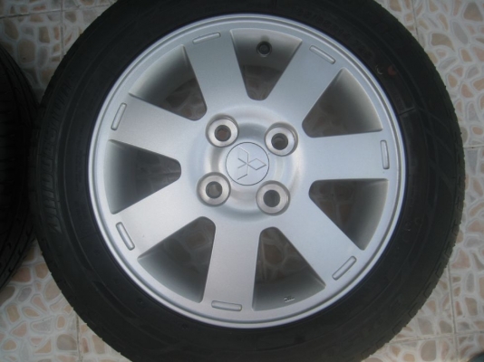ขายล้อแม็กเดิม MITSUBISHI MIRAGE 14" 4/100+ ยางปี 12 (081-3747940)