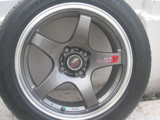 ขายล้อแม็ก Lenso project D 15"x7" 4/100 et38 + ยางปี 10 (081-3747940)