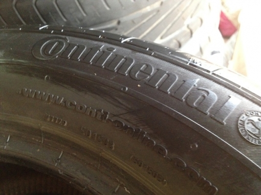 ขายยางป้ายแดง ปี 12 Continental 205-55-16 2 เส้น ราคา 4400 บาท ราคาถูก