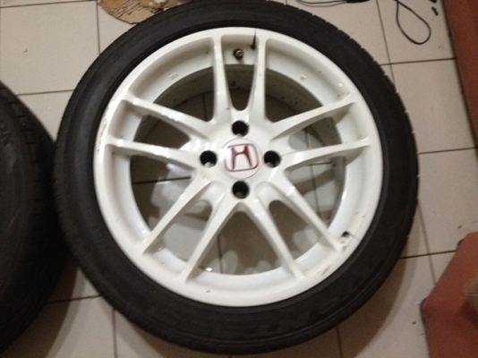 ขายแม็กซ์มือ2 Type R ขอบ16 4รู100 + ยางปี11-12 ราคา 3,700 บาท 2 วง ราคาถูก