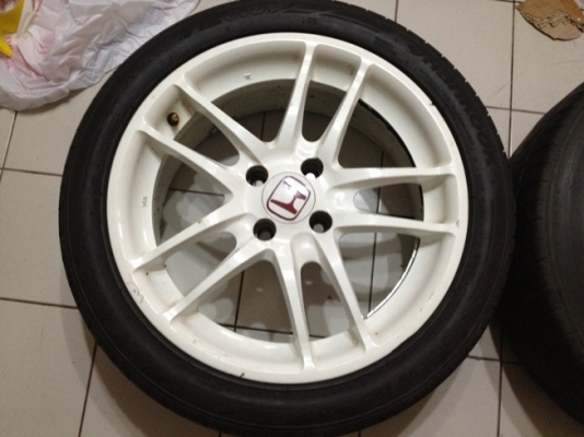 ขายแม็กซ์มือ2 Type R ขอบ16 4รู100 + ยางปี11-12 ราคา 3,700 บาท 2 วง ราคาถูก