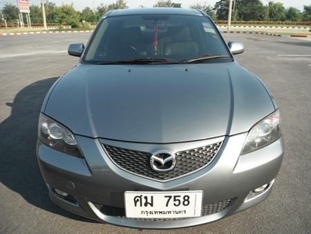 ขาย MAZDA3 ปี 05 เครื่อง 1.6 ตัวTOP เกียร์ออโต้ ABS,AIRBAGคู่ แม็ค 17&quot; สวยมาก ติดแก๊สLPG รถสภาพดี สะอาดมาก