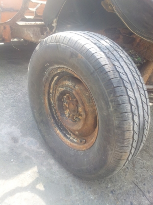 ขายล้อโบราณแท้ ขอบ16 5รู 110 พร้อมยาง