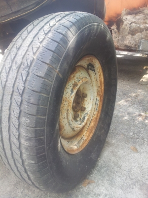 ขายล้อโบราณแท้ ขอบ16 5รู 110 พร้อมยาง