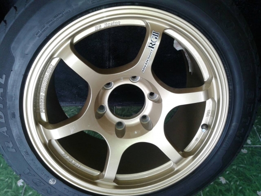 แม็ก RCII  ขอบ17  หน้า 8 หลัง 9  พร้อมยาง 225 55 17 ปี 12