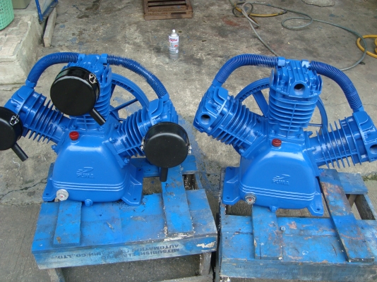 ขายหัวปั๊มลม PUMA 5HP 3สูบ 2หัว สภาพใช้งานได้ 100\%